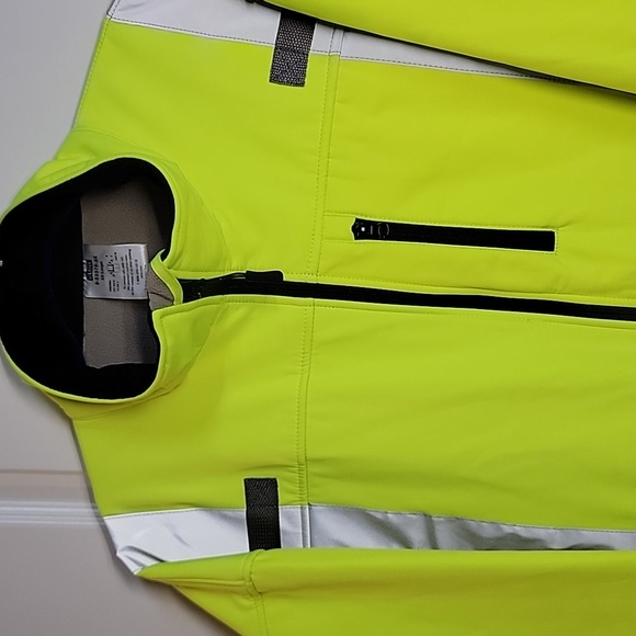 ULINE MENS 3XL CLASS 3 REFLECTIVE HI-VIS SOFT SHELL JACKET - Picture 5 of 16